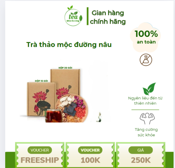 Trà thảo mộc đường