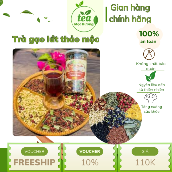 Trà gạo lứt thảo mộc