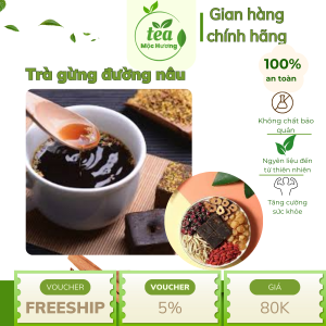 Trà gừng đường nâu
