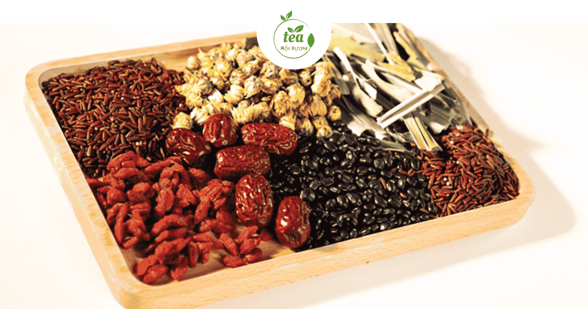 Thành phần trà thảo mộc dưỡng nhan
