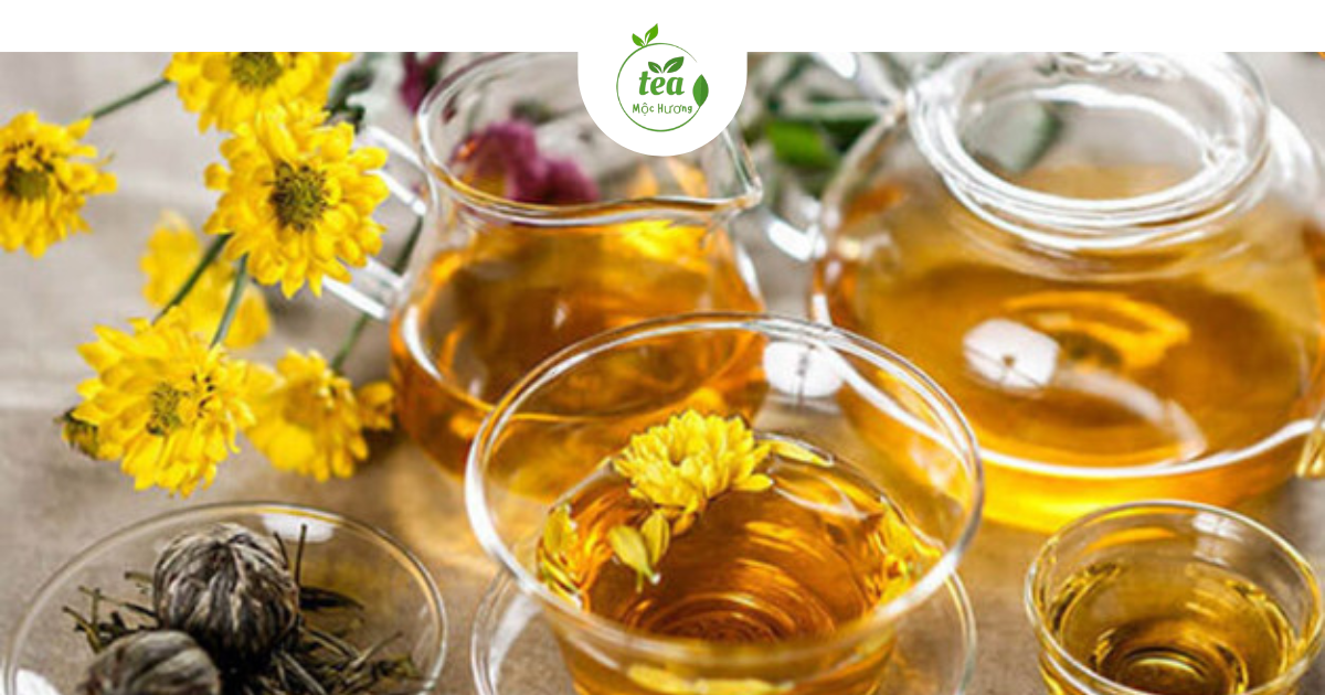 Trà thảo mộc đẹp da hoa cúc